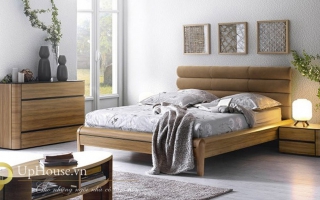 Mẫu giường ngủ gỗ đẹp U63