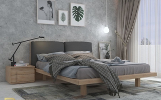 Mẫu giường ngủ gỗ đẹp U16a