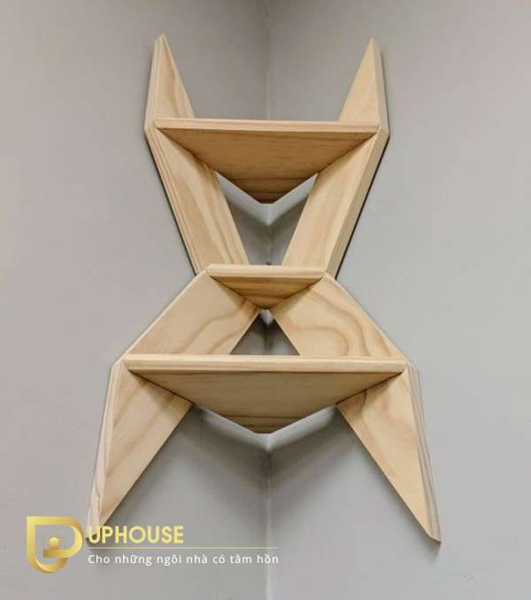 Kệ góc tam giác bằng gỗ 16